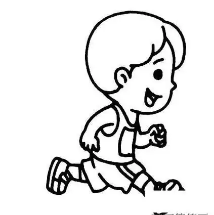 中的小孩简笔画图片欣赏奔跑中的小孩简笔画图片欣赏小孩的人物简笔