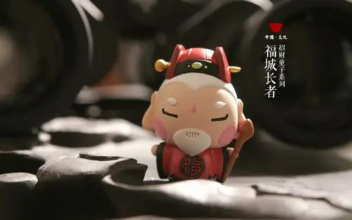 招财童子家族宽屏壁纸