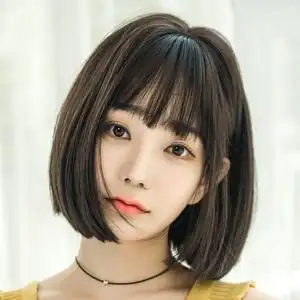 假发女短发时尚直发bobo头学生圆脸修脸波波头全头套网红逼真发型