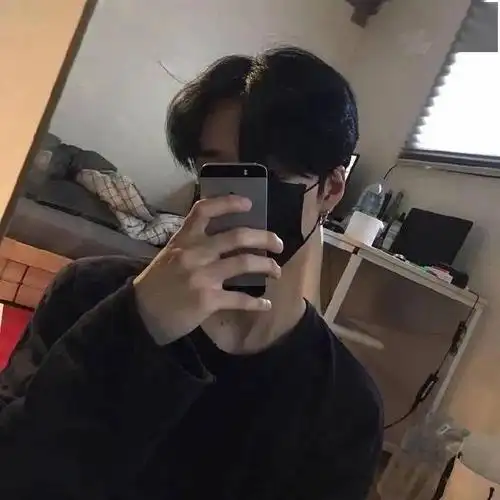 手机对镜自拍挡脸头像