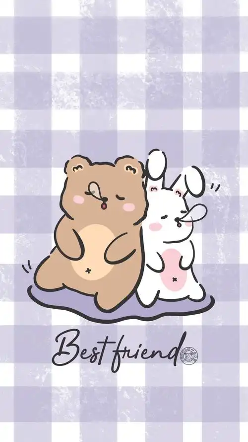 小熊主题可爱手机壁纸