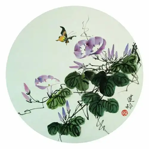 徐健玲国画——扇之韵