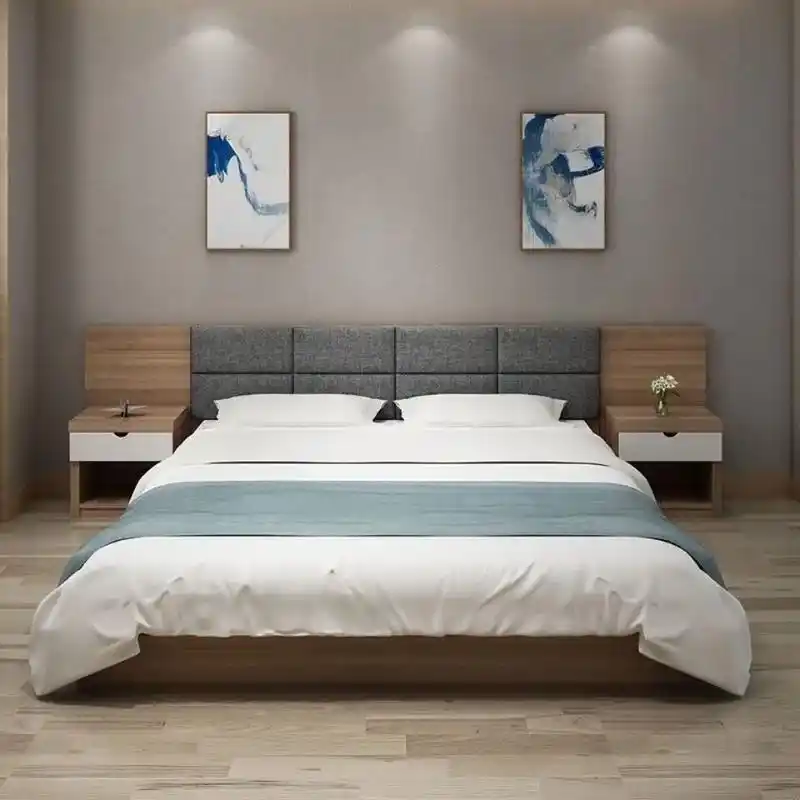 酒店家具标间全套定制宾馆床旅馆客房床酒店专用双人床公 - 抖音