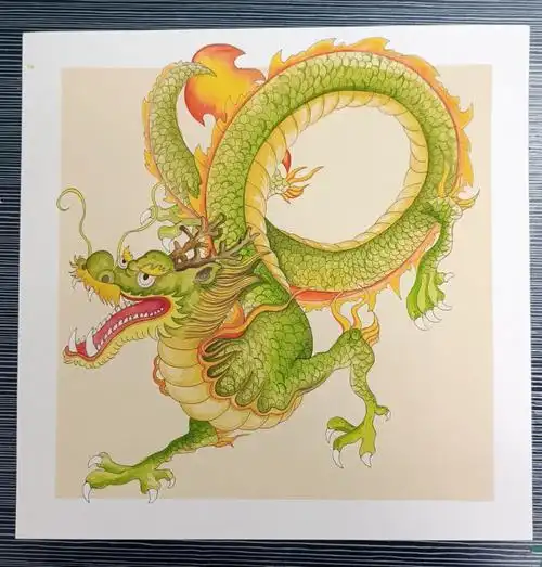 水彩龙