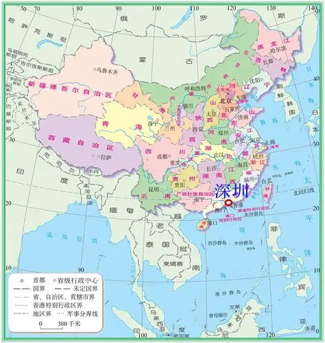 深圳位于中国南部海滨,毗邻香港,地处广东省南部,珠江口东岸,东临