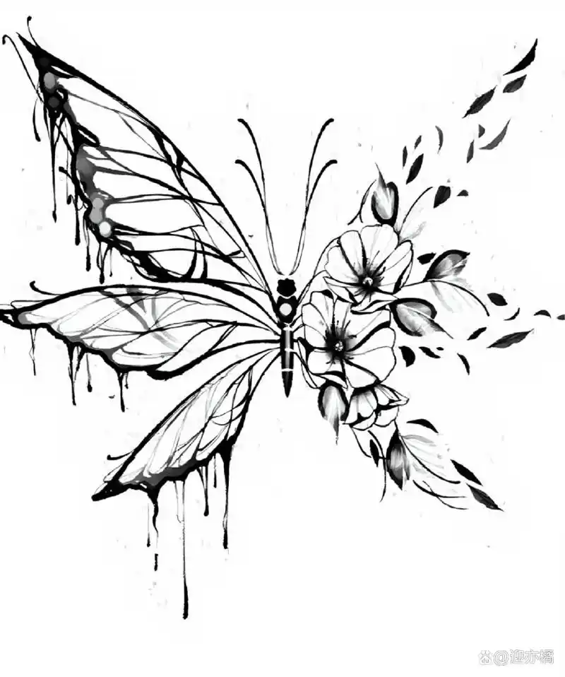 蝴蝶刺青手稿