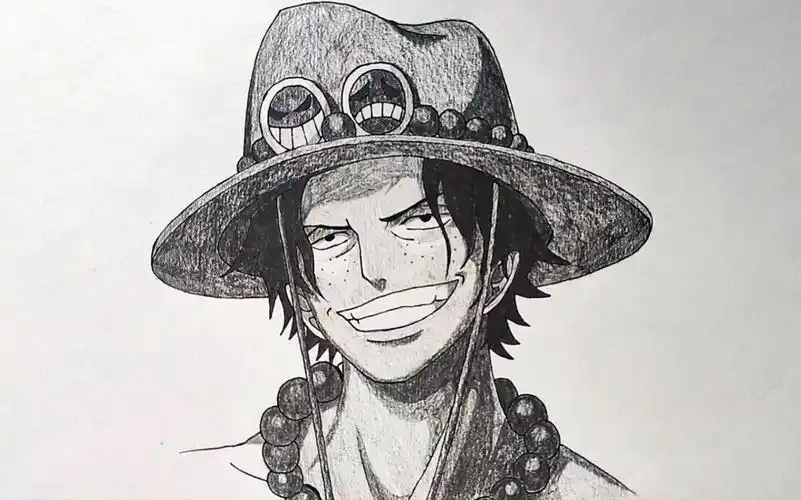 简单画一个艾斯《航海王》