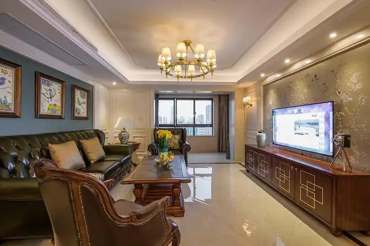 山韵佳苑140平现代美式风格实景样板间