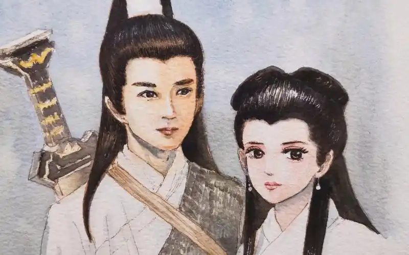 【手绘】《神雕侠侣》杨过,小龙女,白古天乐剧照_哔哩哔哩_bilibili