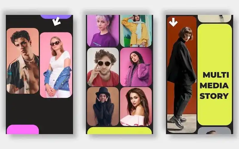 竖屏照片切割排版分割设计宣传动态海报预告片