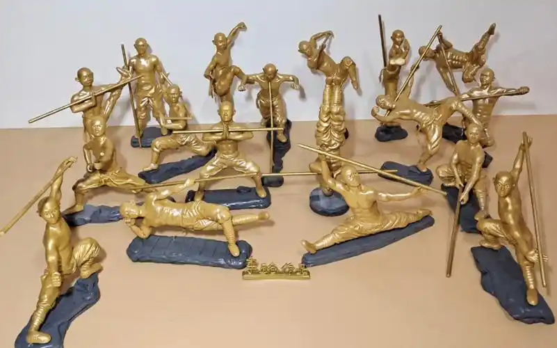 活动作品软陶手工自制少林寺十八铜人
