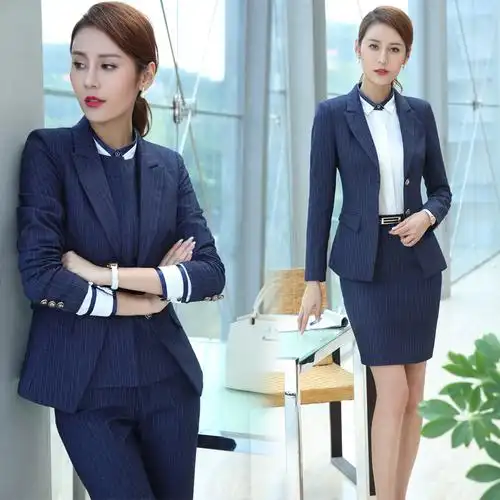 女装马甲三件套正装职业女裙套装气质修身工作服白领面试上班制服