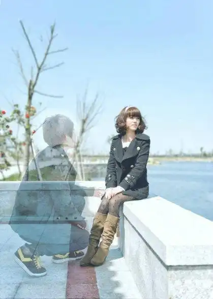 个性女生影子非主流图片