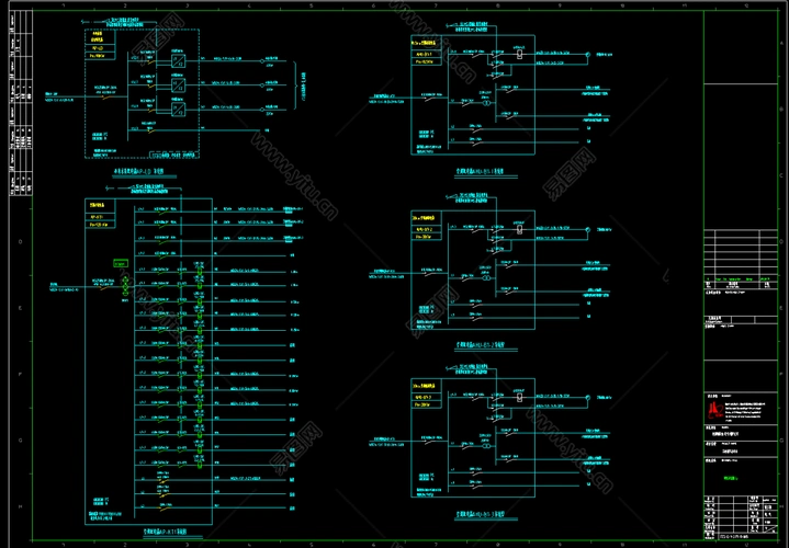 大型综合商店电气装修施工图电气cad施工图纸下载