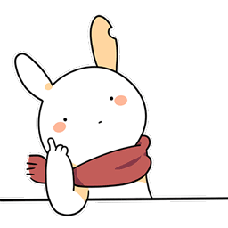 动耳朵的兔子表情包