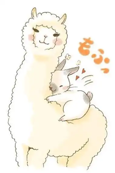 求可爱的羊驼君i5壁纸,要动漫版的例如