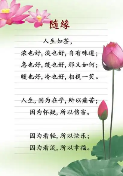 看淡看开无所谓图片,一切看淡一切随缘的图片