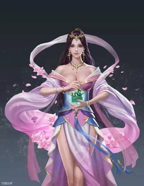 [游戏原画欣赏] 古风美女