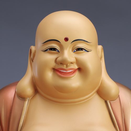 笑佛大肚弥勒佛菩萨纯铜弥勒佛摆件家居客厅招财弥勒佛佛像未来佛