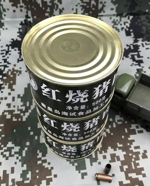 橙伯乐军队红烧肉罐头500g罐多规格部队军绿色东坡红烧猪肉罐头即食