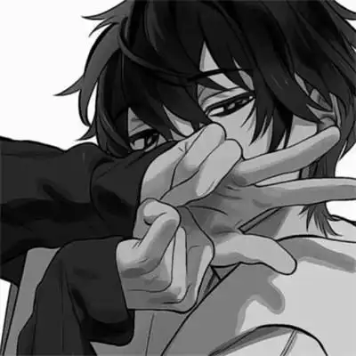 帅气动漫男生头像黑白图片116张_男生动漫头像_头像屋