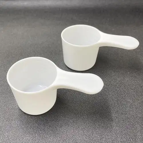 现货白色35克70毫升全新pp塑料勺透明带刻度70ml液体量勺35g平勺