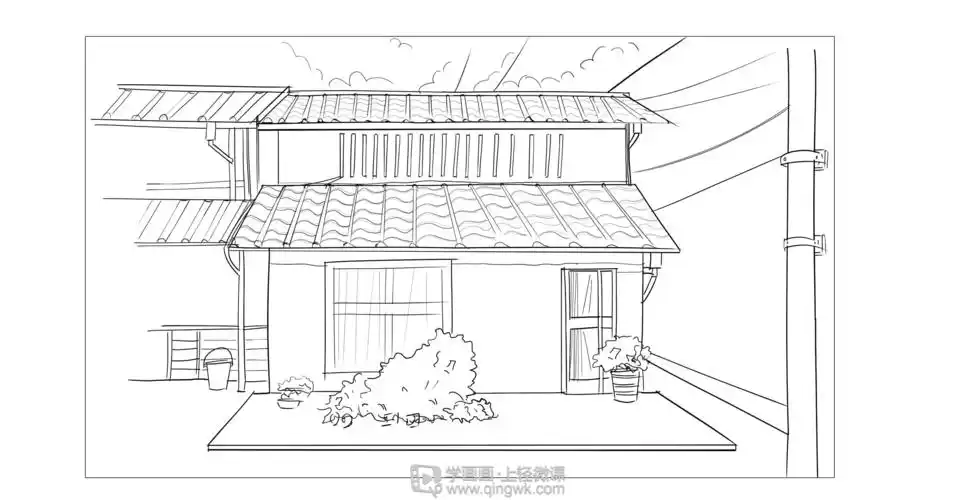 第5节室外场景线稿绘制