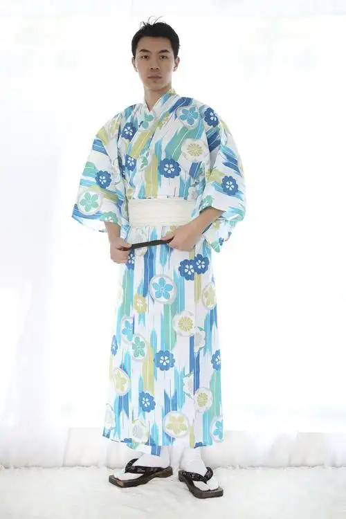 日本人穿的衣服男士传统正式和服浴衣腰带套装长袍浴袍家居服旅拍服饰