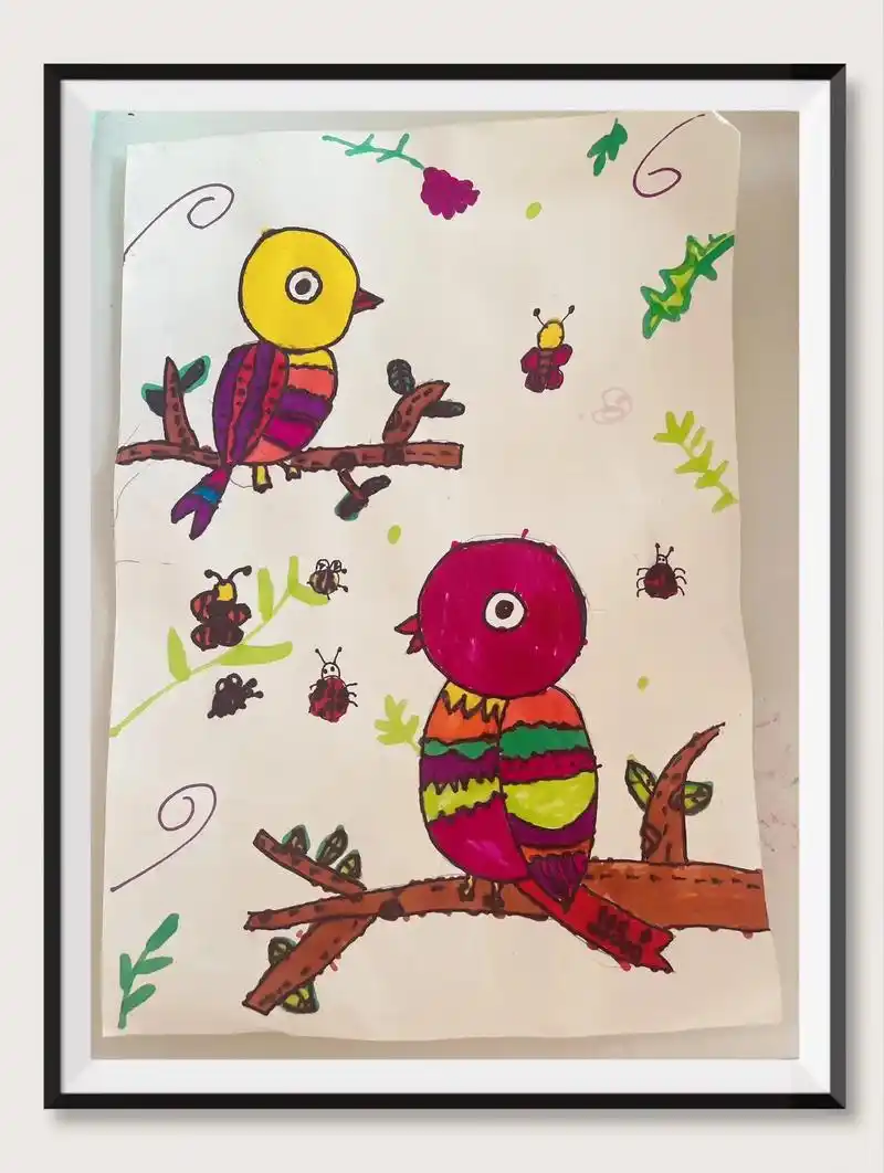 爱画画的小朋友 #儿童创意美术作品 - 抖音