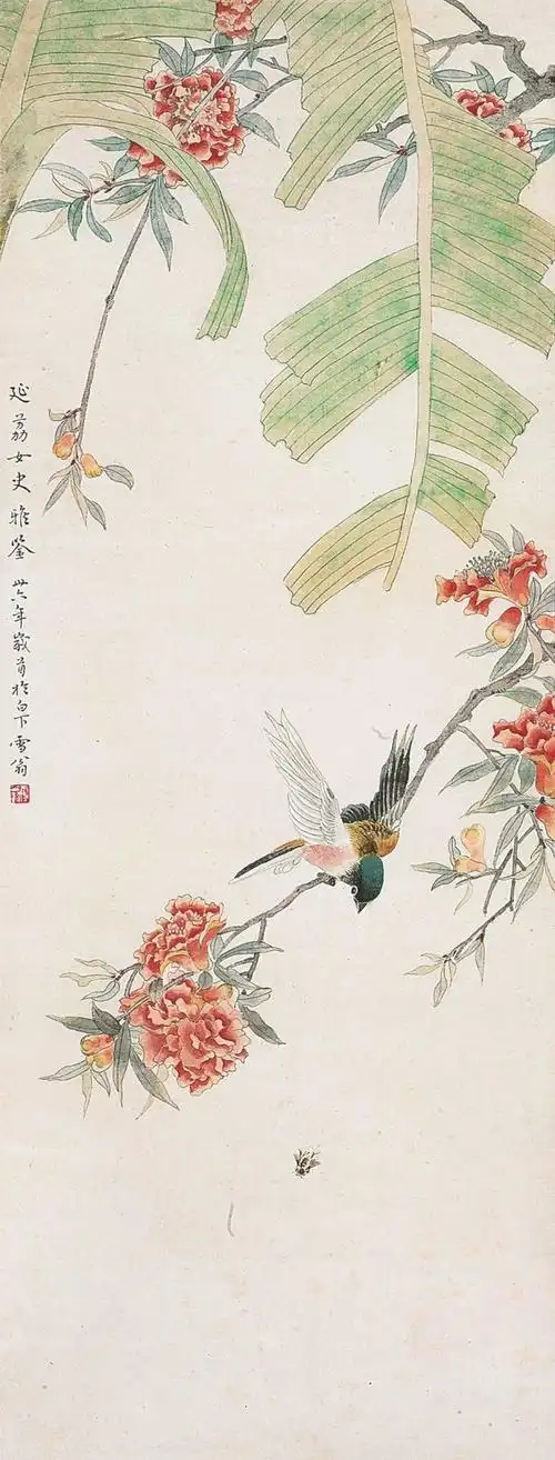 转载工笔花鸟画大师陈之佛