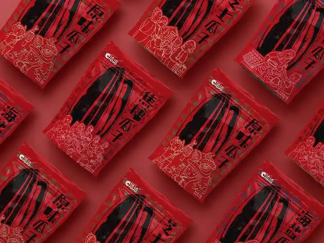 洽洽瓜子 国潮风品牌产品包装设计
