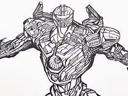 环太平洋危险流浪简笔画