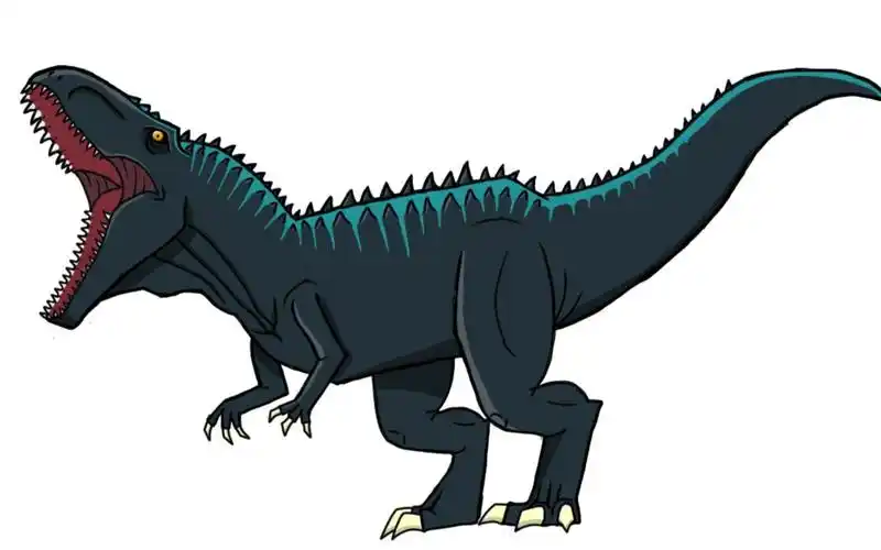 侏罗纪岛南方巨兽龙美式画风绘制过程教程