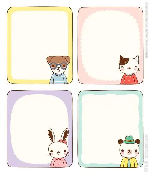 卡通动物设计图__背景底纹_底纹边框_设计图库_昵图网nipic.com