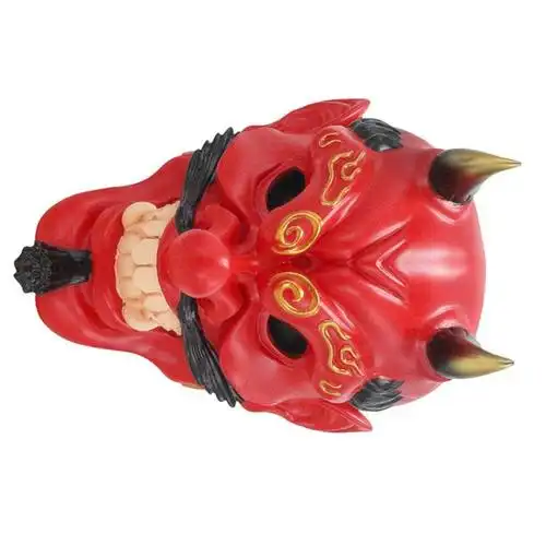 能剧天狗面具武士佛教般若面罩万圣节大天狗百鬼夜行面具红色金色