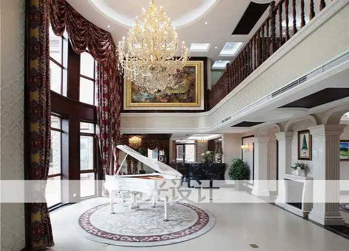 金山别墅别墅装修实创装饰600平别墅别墅样板间客厅