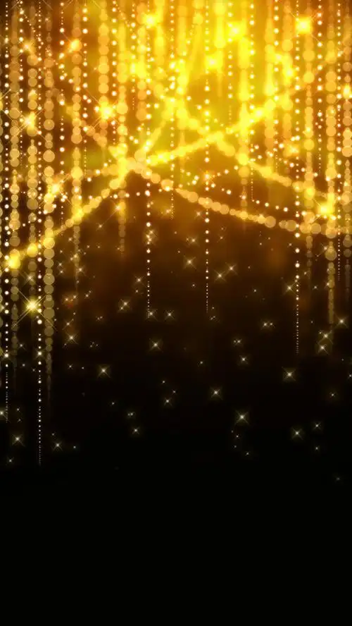 金色光束黑底h5背景