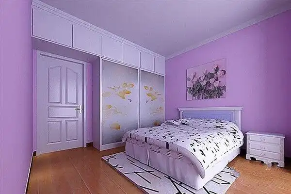 装修卧室用浅紫色,会有不一样的神秘效果哦!