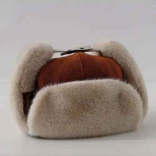 新款东北棉帽子青年雷锋帽冬男女可爱亲子儿童防风护耳韩版雷锋帽