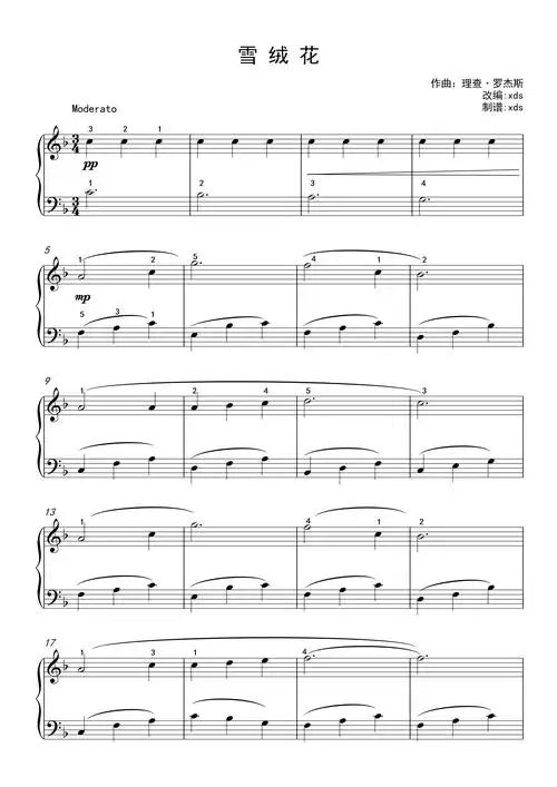 雪绒花钢琴谱-理查·罗杰斯-虫虫钢琴