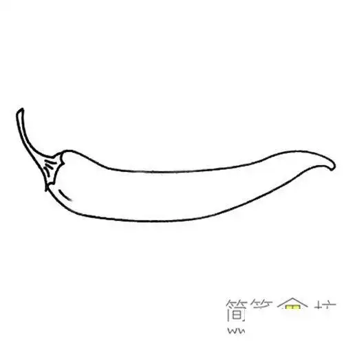 简笔画辣椒的画法及图片大全(5)