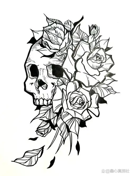 骷髅头💀教程来喽😊😊😉