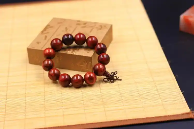 红酸枝佛珠手串首饰民族风红酸枝小孔木珠手链小饰品厂家批发