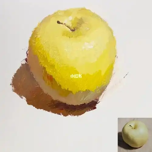 上海美术联考单体局部塑造黄苹果