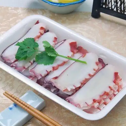 章鱼足切片寿司大八爪鱼片鱿鱼切片章鱼刺身寿司章鱼片120g 包邮