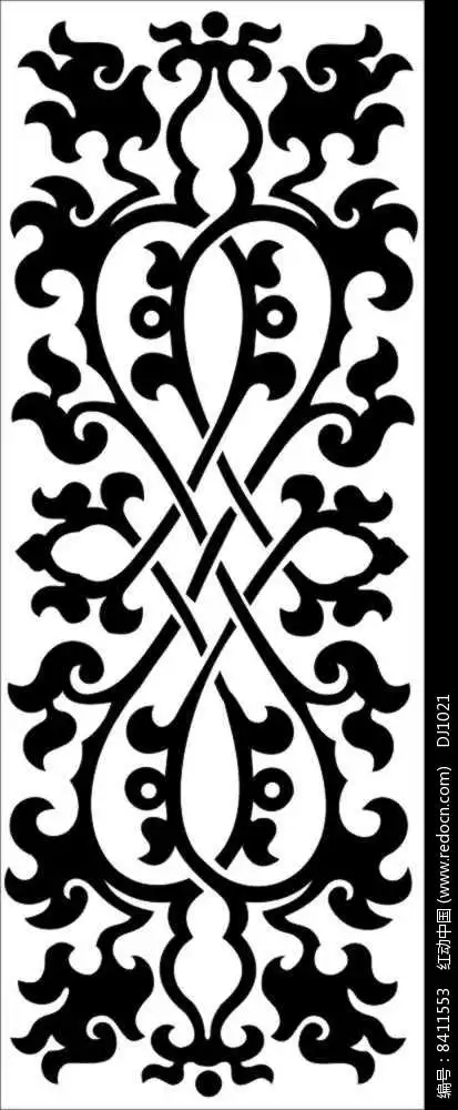 镂空花纹欧式花雕刻图案