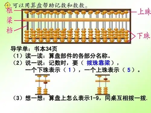 苏教版二年级数学下册第四单元3用算盘表示数ppt课件(2015~2016年新