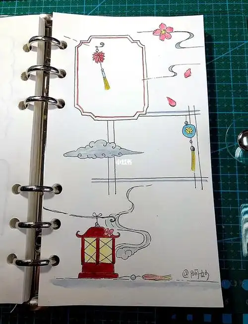 手帐排版偶尔来个古风排版