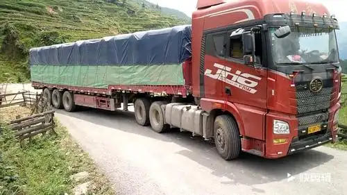 看看20米长的大货车怎么在6米宽的乡村公路上调头,不愧是老司机