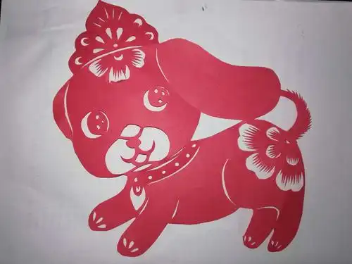 漂亮的动物剪纸